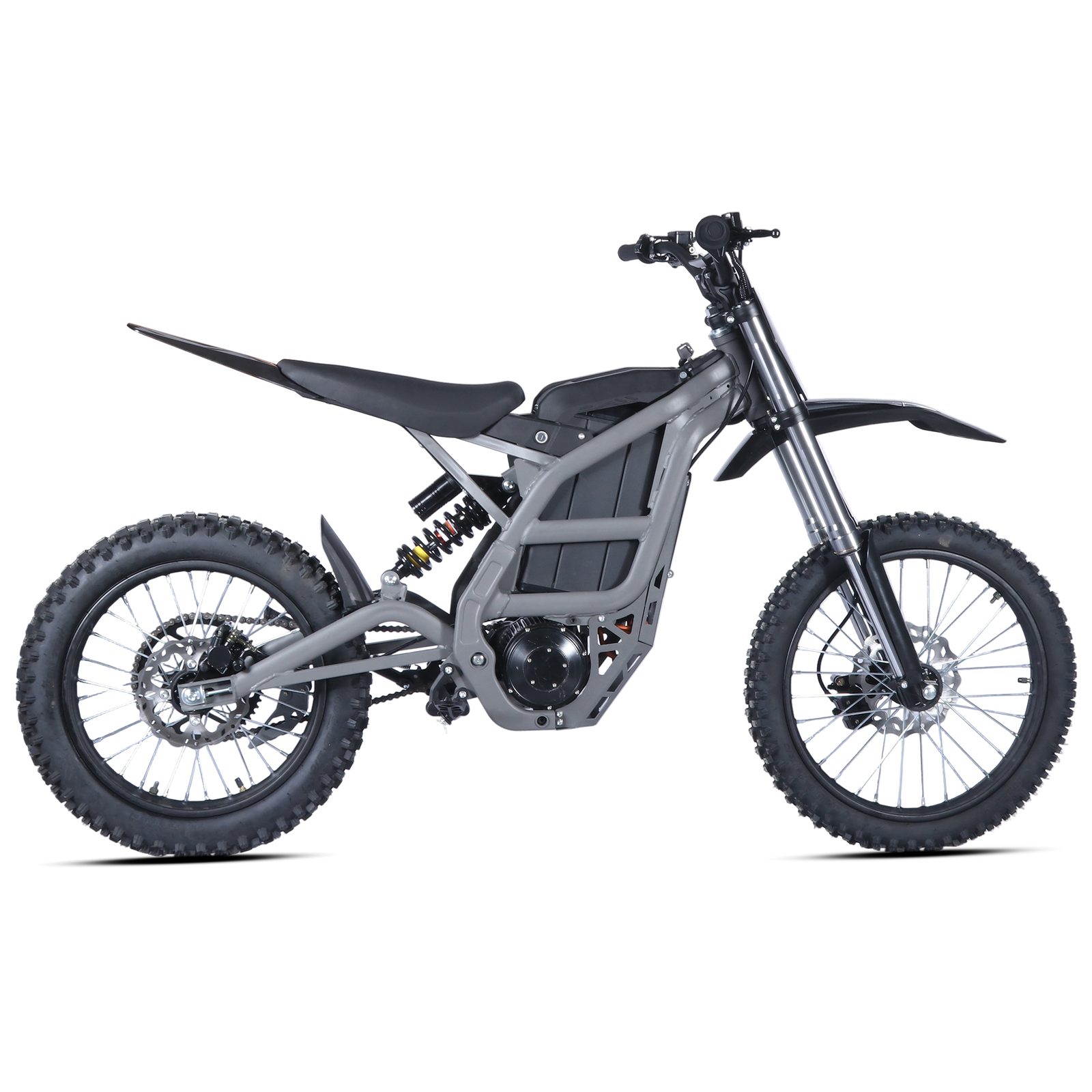 Wangcheng full-size adult electric dirt bike in black